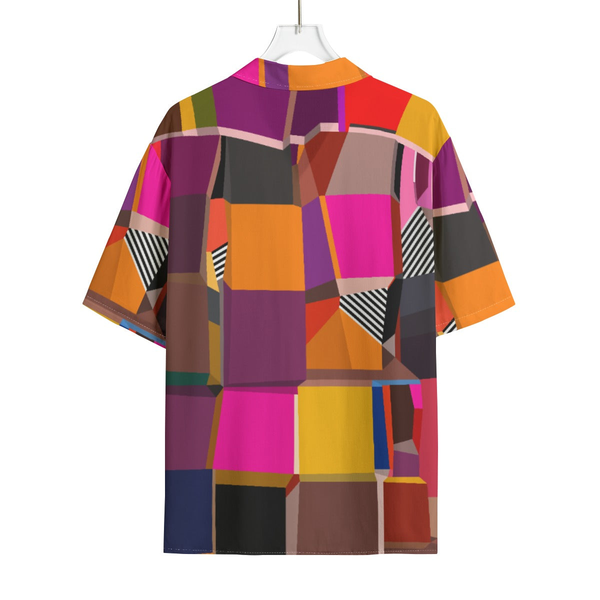 Multicolored Hawaiian Shirt for men | All-Over Print Men's Hawaiian Rayon Shirt | Colorful Summer outfit