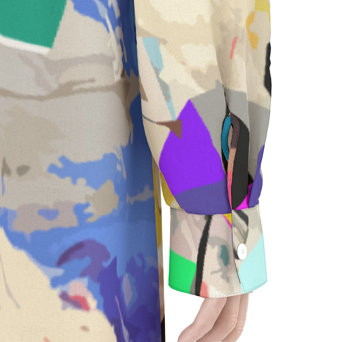 Colorful Button Down Dress | Flowing Shirt Dress | Long Button Down Shirt Dress