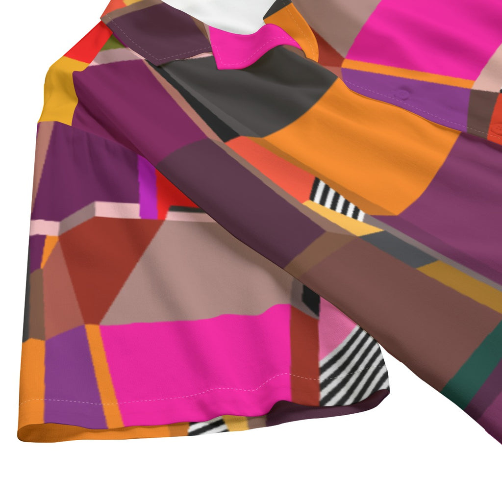 Multicolored Hawaiian Shirt for men | All-Over Print Men's Hawaiian Rayon Shirt | Colorful Summer outfit
