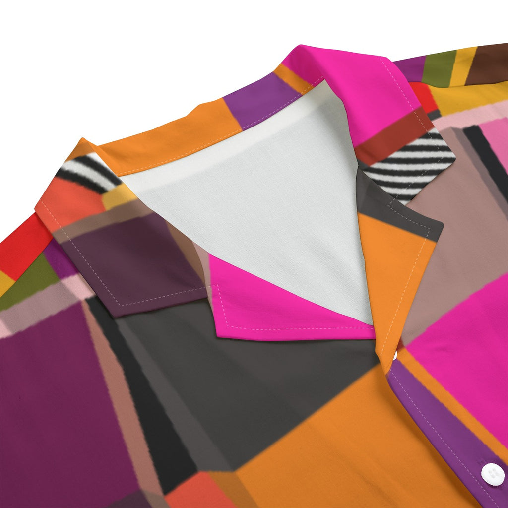 Multicolored Hawaiian Shirt for men | All-Over Print Men's Hawaiian Rayon Shirt | Colorful Summer outfit