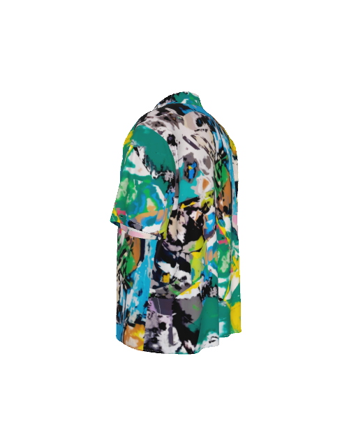 Colorful Hawaiian Rayon Shirt - Men's Artistic Summer Shirt