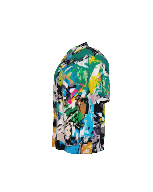 Colorful Hawaiian Rayon Shirt - Men's Artistic Summer Shirt