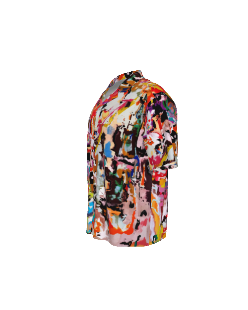 Colorful Artistic Hawaiian Shirt - Vibrant Rayon Summer Shirt for Men
