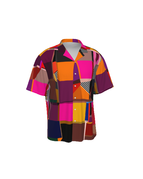 Multicolored Hawaiian Shirt for men | All-Over Print Men's Hawaiian Rayon Shirt | Colorful Summer outfit