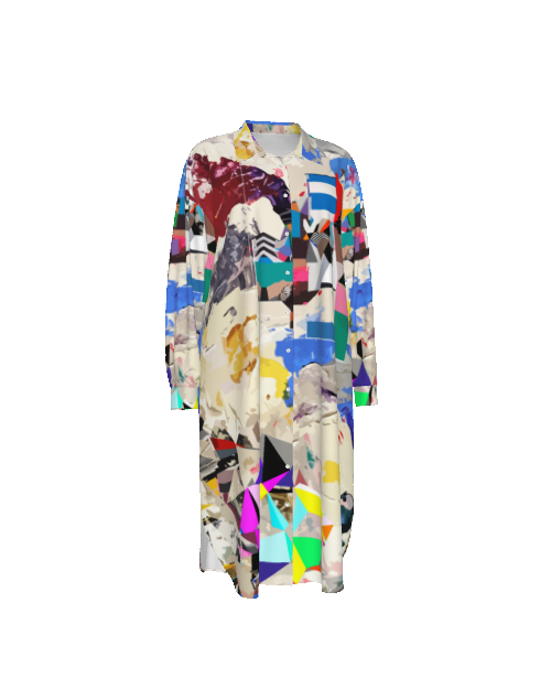 Colorful Button Down Dress | Flowing Shirt Dress | Long Button Down Shirt Dress
