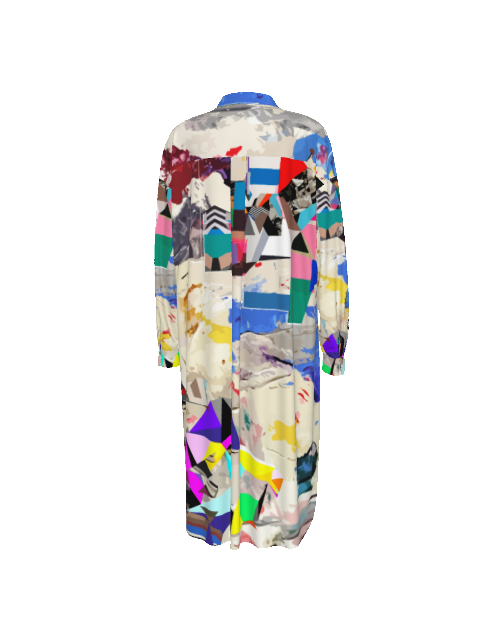 Colorful Button Down Dress | Flowing Shirt Dress | Long Button Down Shirt Dress