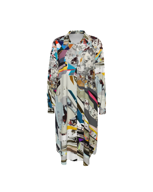Button Down Shirt Dress | Colorful Dress for Women | Rayon Dress for Summer
