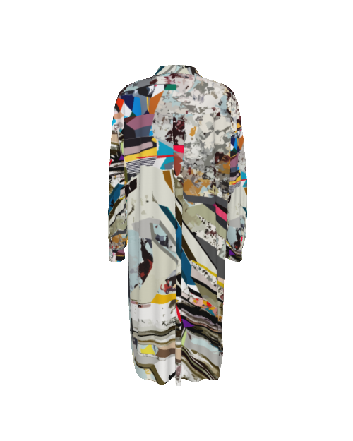 Button Down Shirt Dress | Colorful Dress for Women | Rayon Dress for Summer