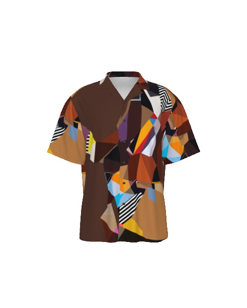 Hawaiian Shirt Men | Colorful Hawaiian Shirt | Rayon Shirt Brown
