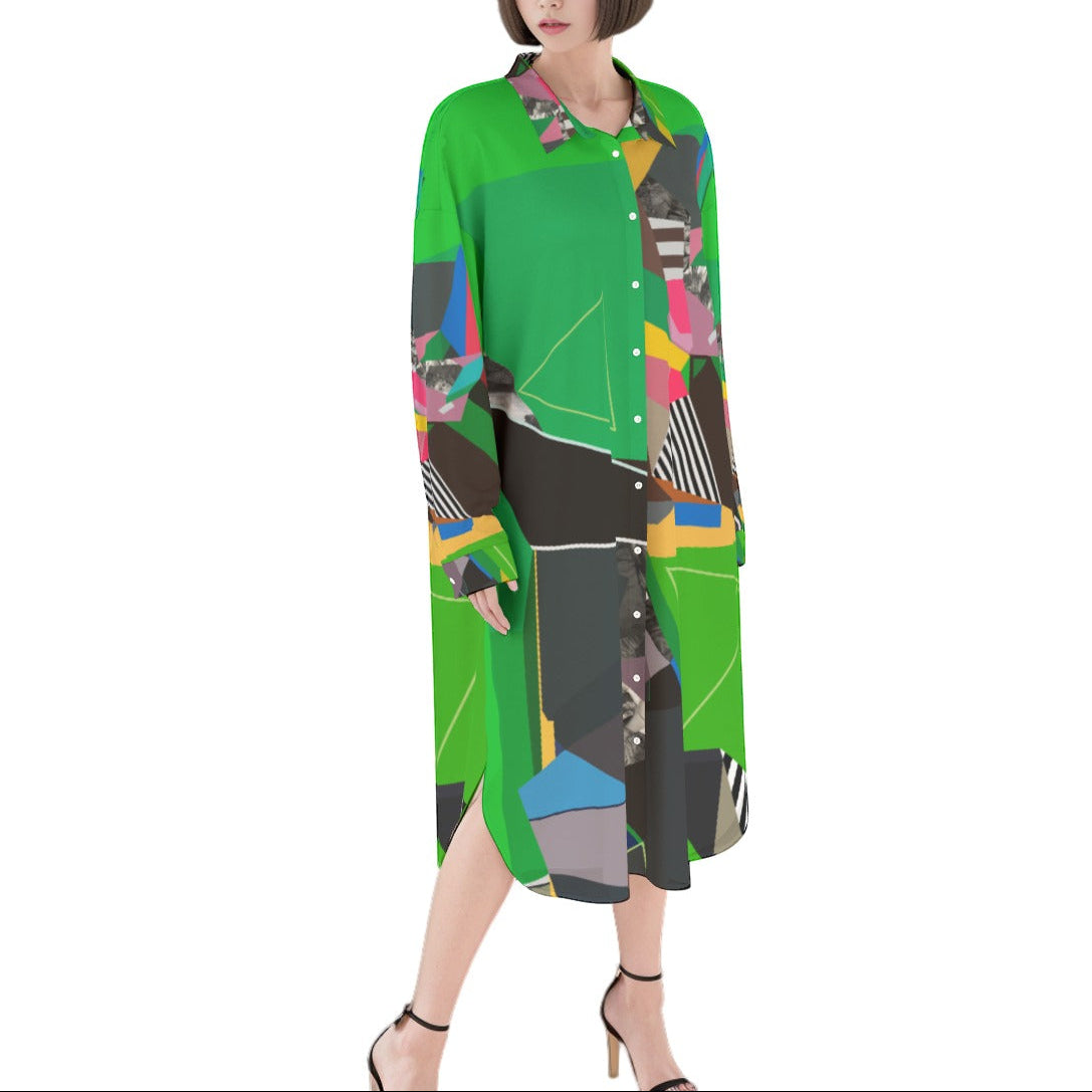 Abstract Shirt Dress for Women Summer Dress Everyday casual dress