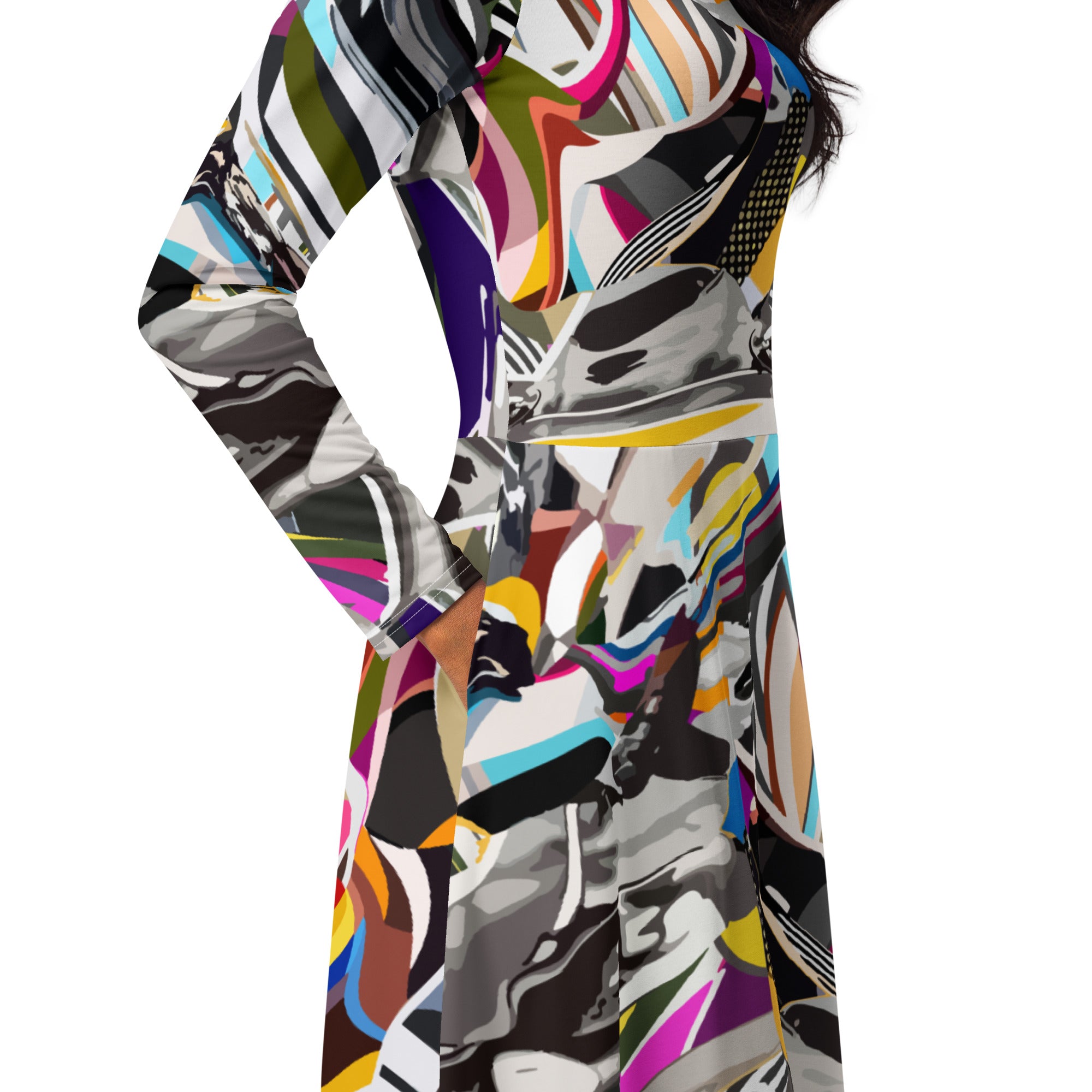 Colorful abstract print Dress 