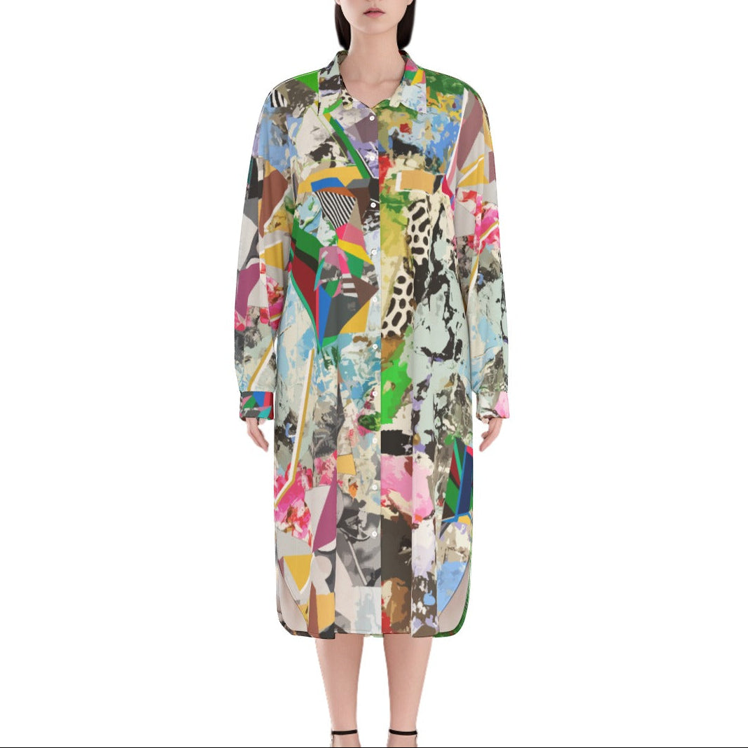 flowing shirt dress